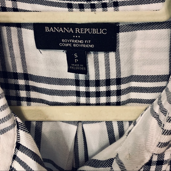 Plaid Banana Republic Boyfriend Fit Shirt - Picture 2 of 3